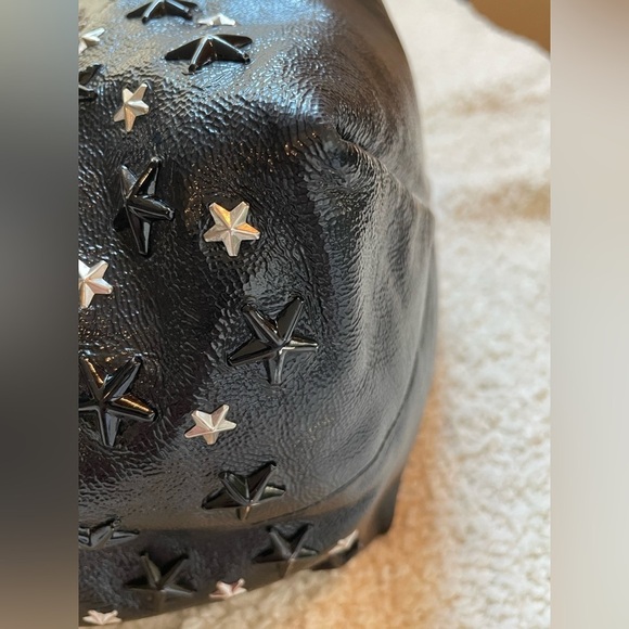 Jimmy Choo Black Star Studded Sophia Shoulder Bag with Studded Strap - Picture 8 of 16